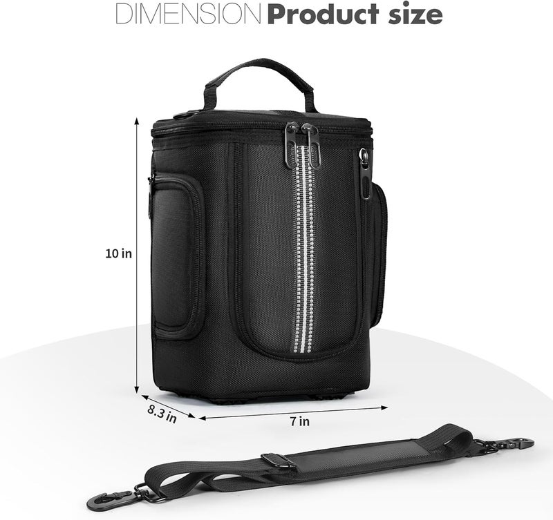 MRINCA Carrying Case Compatible with Anker Solix C300 Portable Power Station, Travel carry bag with Adjustable Strap, Accessory Pockets & Heat Dissipation Design - Image 3